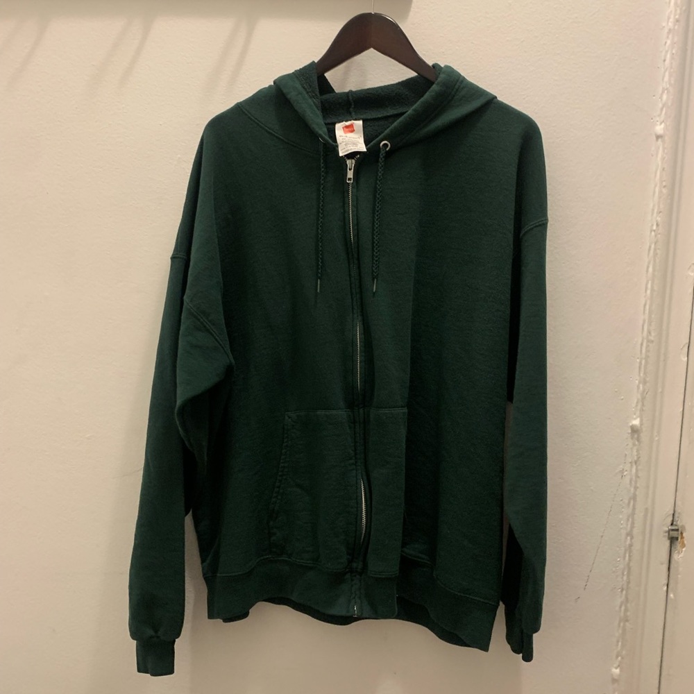 Hanes Mens Full-Zip Eco-Smart Hoodie